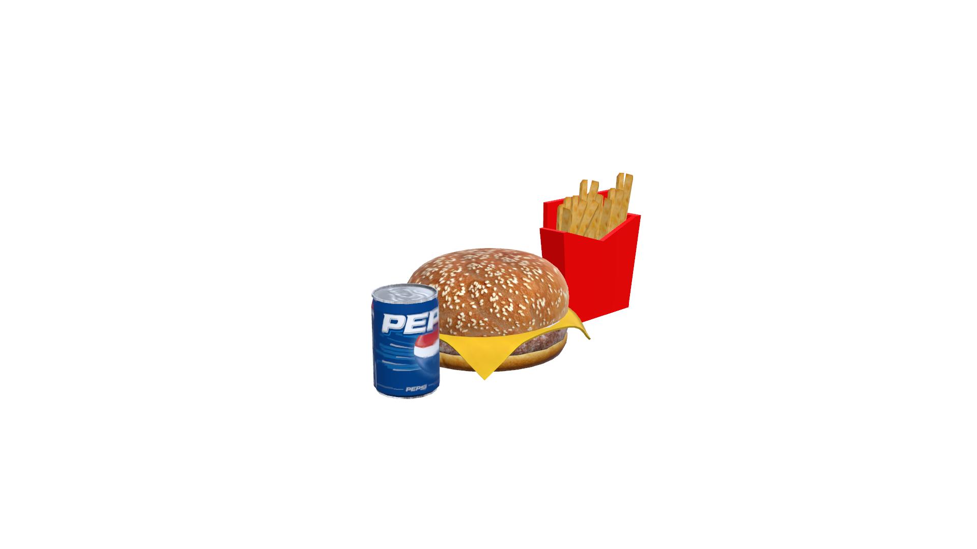 Burguer And Fries Pepsi Can