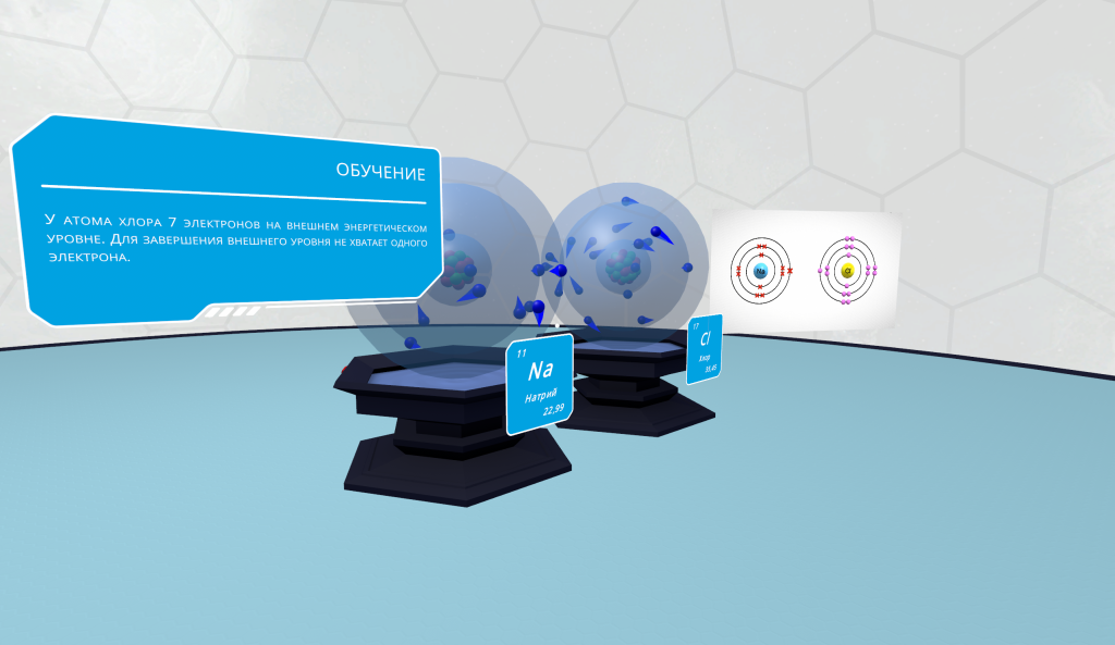 Готовые VR-уроки по химии Varwin. Урок 3. Ионная связь.